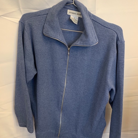 Katherine Bishop Sweater w/zipper at neckline. - Picture 2 of 4